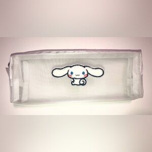 Cinnamoroll (Hello Kitty) Zippered Mesh Pouch - never used